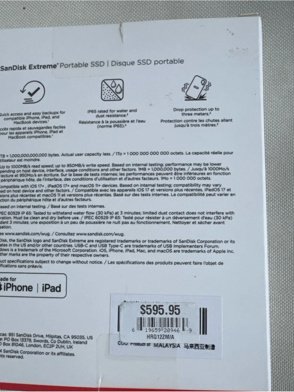 Sandisk extreme portable